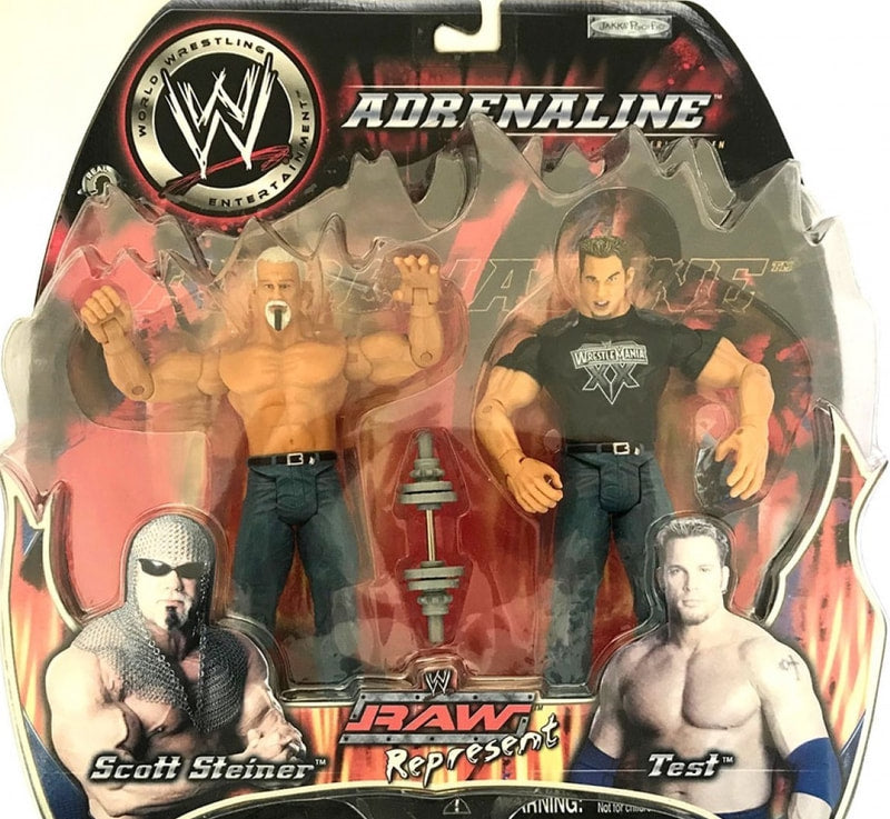 WWE Jakks Pacific Adrenaline 7 Scott Steiner & Test Action & Toy Figures PWcatalog