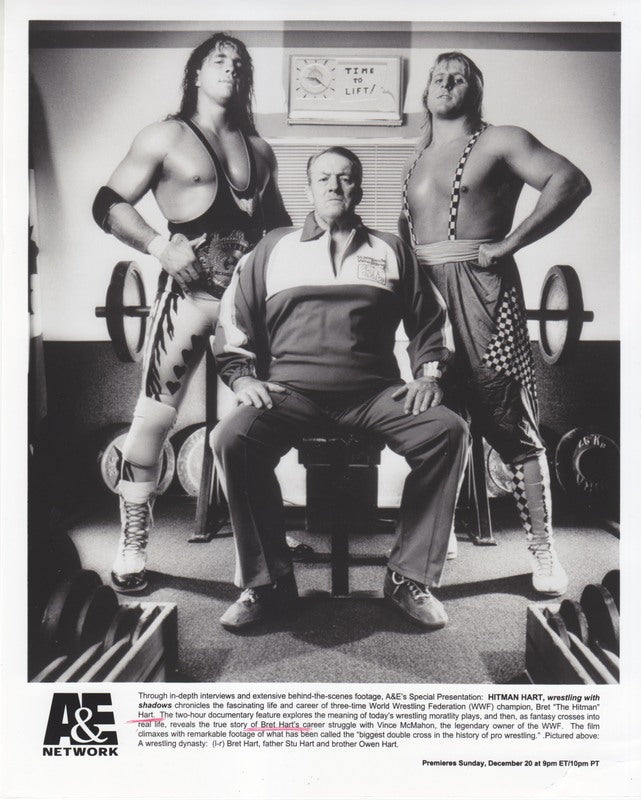 1997 A&E Hart Family: Wrestling with Shadows b/w PW Catalog