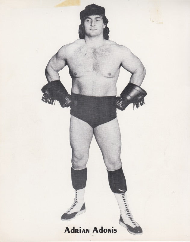 1980's WWWF Adrian Adonis Promo Photo PWcatalog