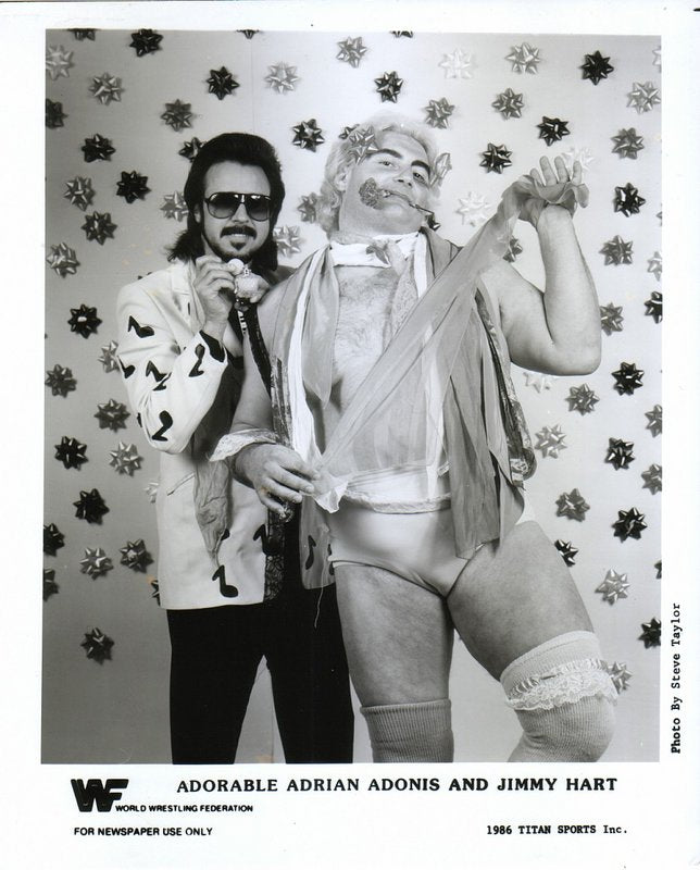 1986 Adorable Adrian Adonis Jimmy Hart PWcatalog