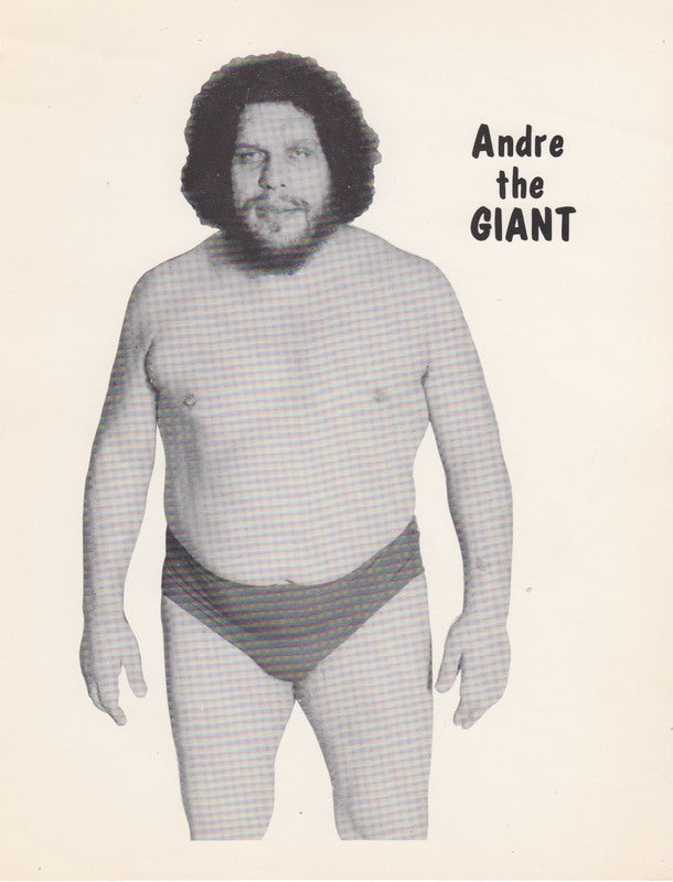 1980's WWWF Andre the Giant Promo Photo PWcatalog