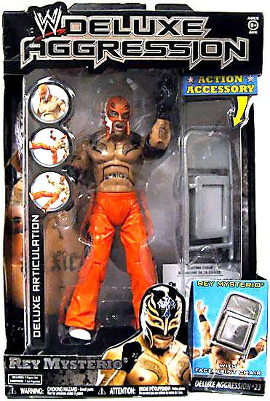 WWE Jakks Pacific Deluxe Aggression 23 Rey Mysterio Action & Toy Figures PWcatalog
