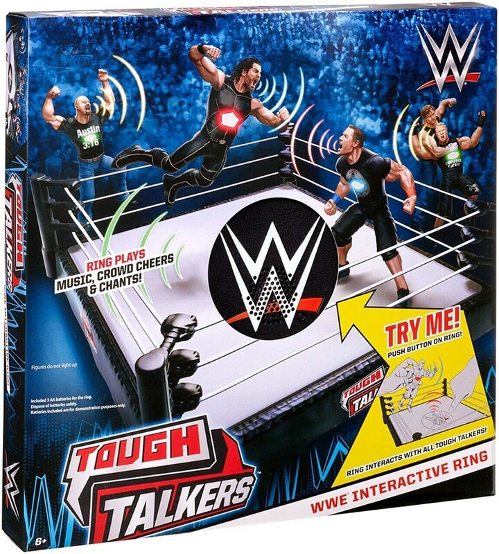 WWE Mattel Tough Talkers Wrestling Rings & Playsets: WWE Interactive Ring Action & Toy Figures PWcatalog