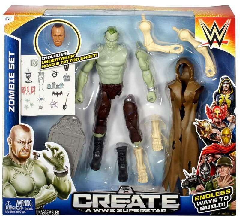 WWE Mattel Create a WWE Superstar 1 Zombie Set Action & Toy Figures PWcatalog