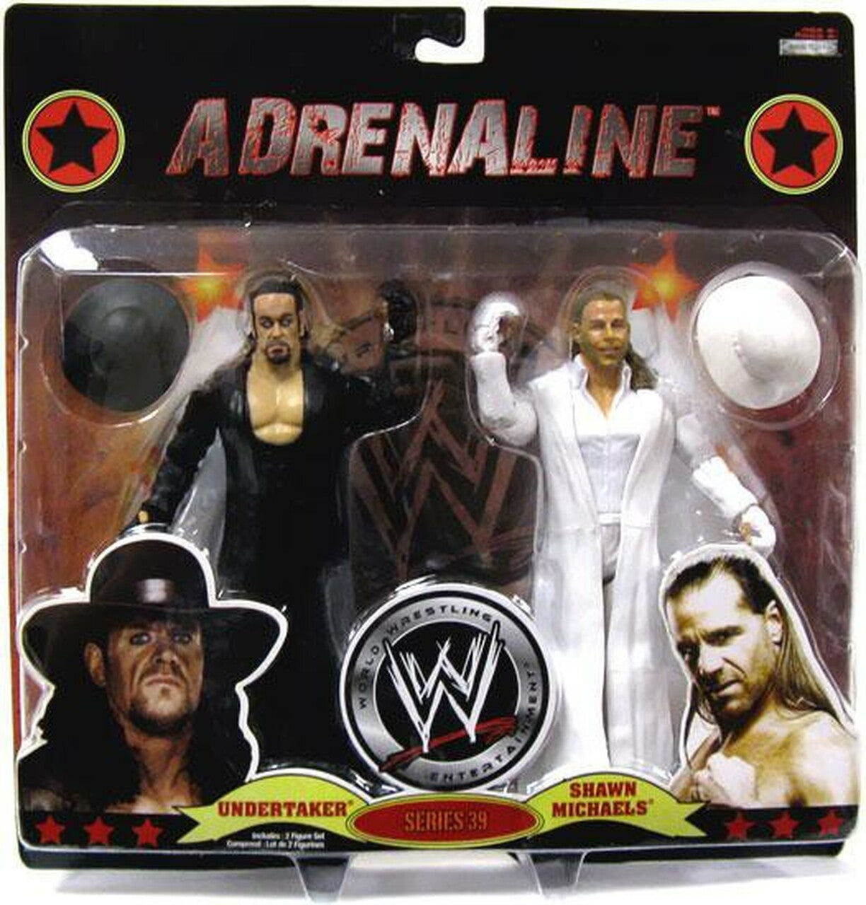WWE Jakks Pacific Adrenaline 39 Undertaker & Shawn Michaels Action & Toy Figures PWcatalog