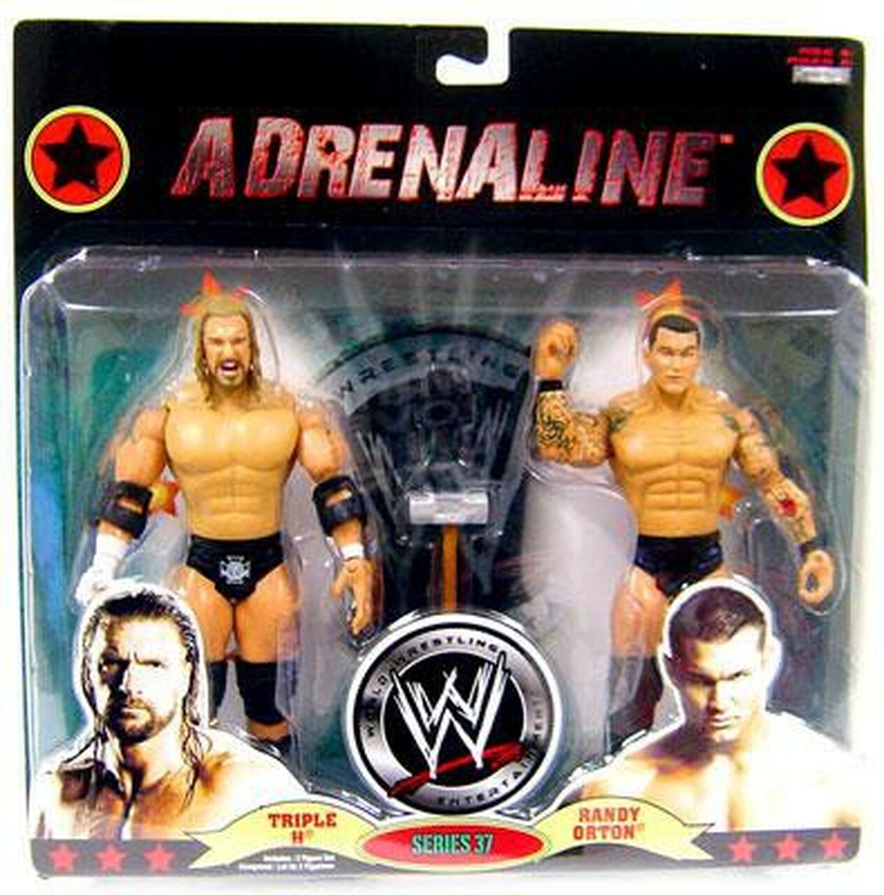WWE Jakks Pacific Adrenaline 37 Triple H & Randy Orton Action & Toy Figures PWcatalog