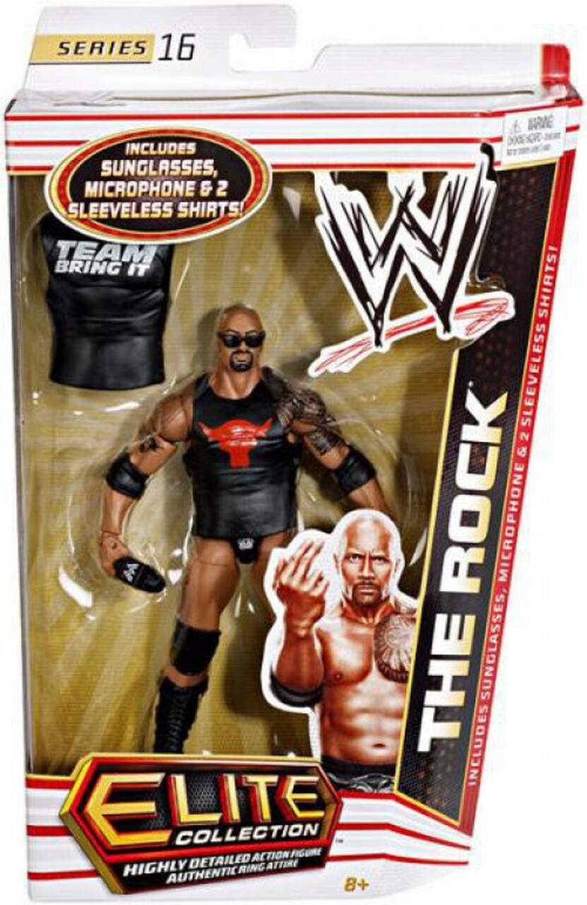 WWE Mattel Elite Collection Series 16 The Rock Action & Toy Figures PWcatalog