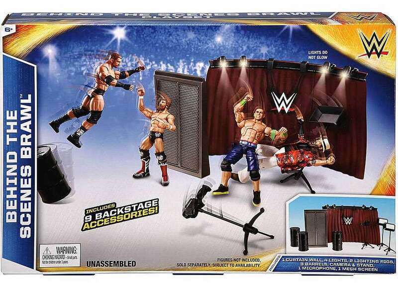 WWE Mattel Behind the Scenes Brawl Action & Toy Figures PWcatalog