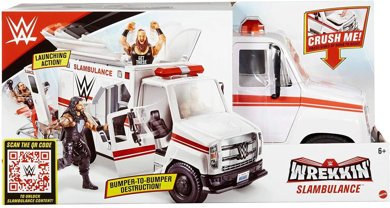 WWE Mattel Wrekkin' 2 Wrekkin' Slambulance Action & Toy Figures PWcatalog
