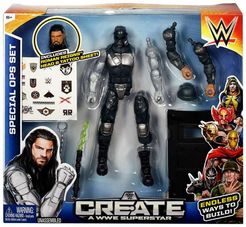 WWE Mattel Create a WWE Superstar 1 Special Ops Set Action & Toy Figures PWcatalog