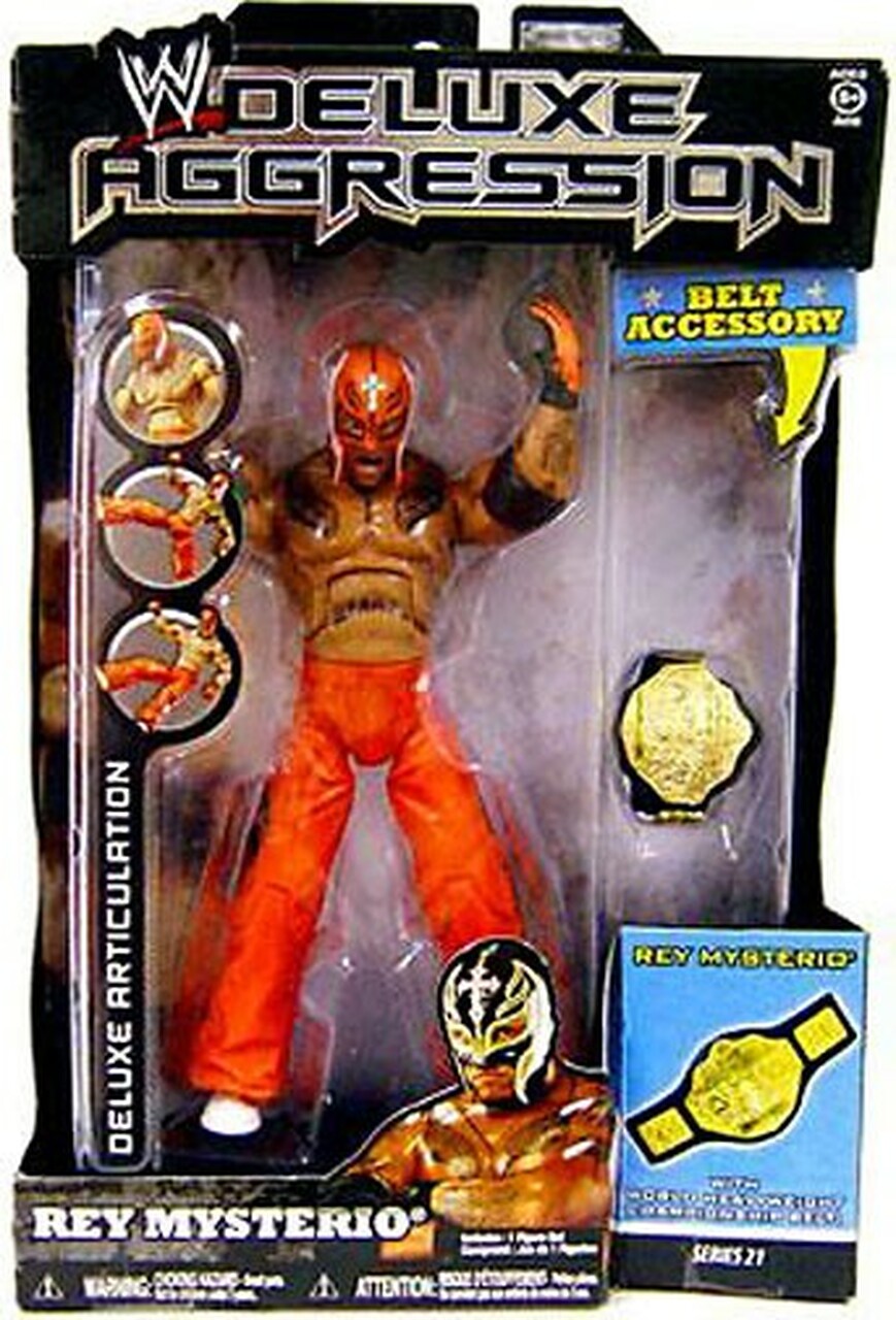 WWE Jakks Pacific Deluxe Aggression 21 Rey Mysterio Action & Toy Figures PWcatalog