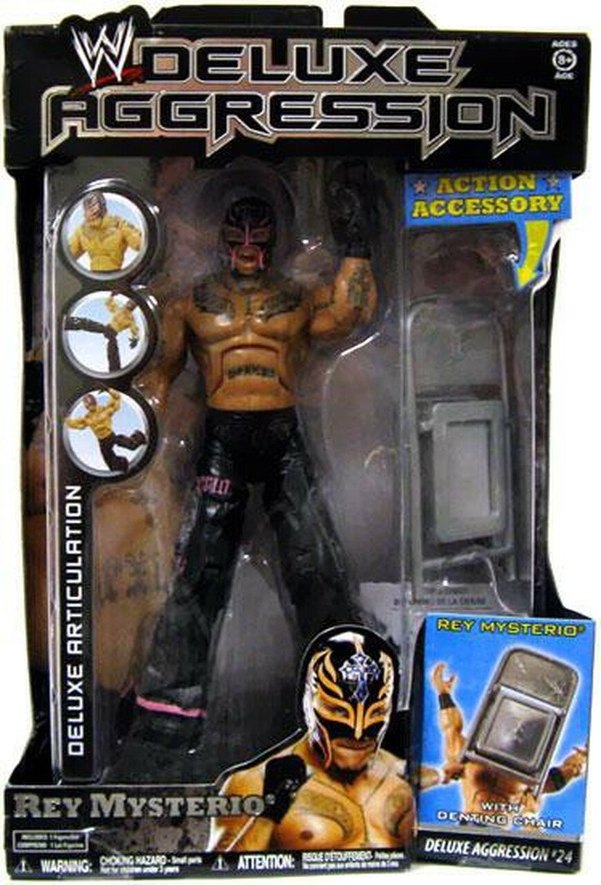 WWE Jakks Pacific Deluxe Aggression 24 Rey Mysterio Action & Toy Figures PWcatalog