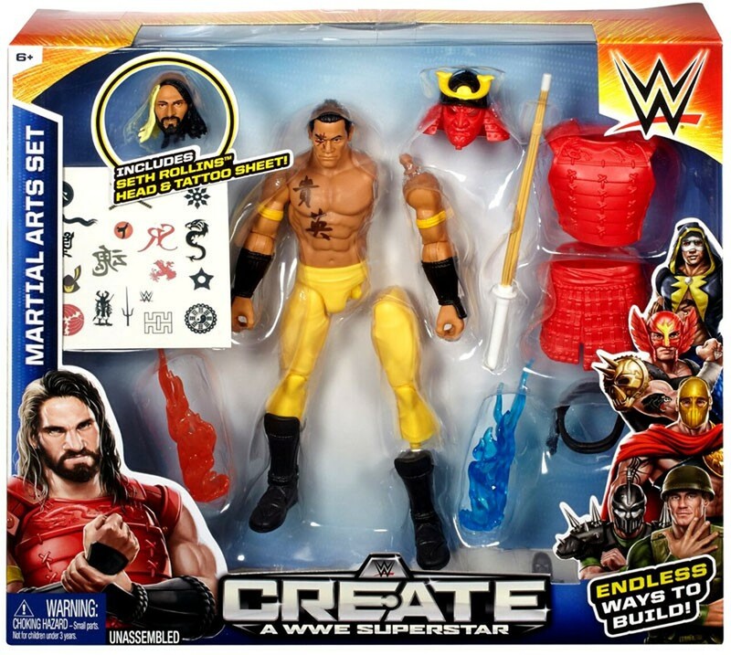 WWE Mattel Create a WWE Superstar 1 Martial Arts Set Action & Toy Figures PWcatalog
