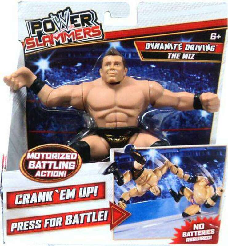 WWE Mattel Power Slammers 2 Dynamite Driving The Miz Action & Toy Figures PWcatalog