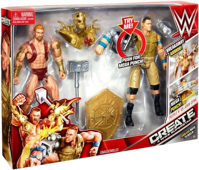 WWE Mattel Create a WWE Superstar Multipack: Triple H vs. John Cena Action & Toy Figures PWcatalog