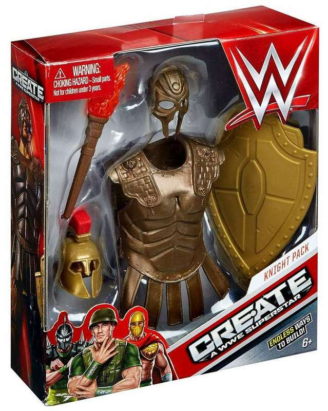 WWE Mattel Create a WWE Superstar Accessory Sets: Knight Pack Action & Toy Figures PWcatalog