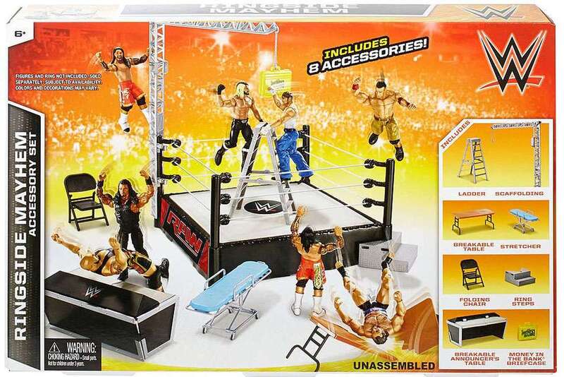 WWE Mattel Ringside Mayhem Accessory Set Action & Toy Figures PWcatalog