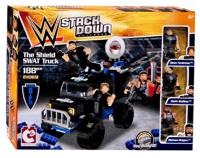 WWE Bridge Direct StackDown 3 The Shield SWAT Truck Action & Toy Figures PWcatalog