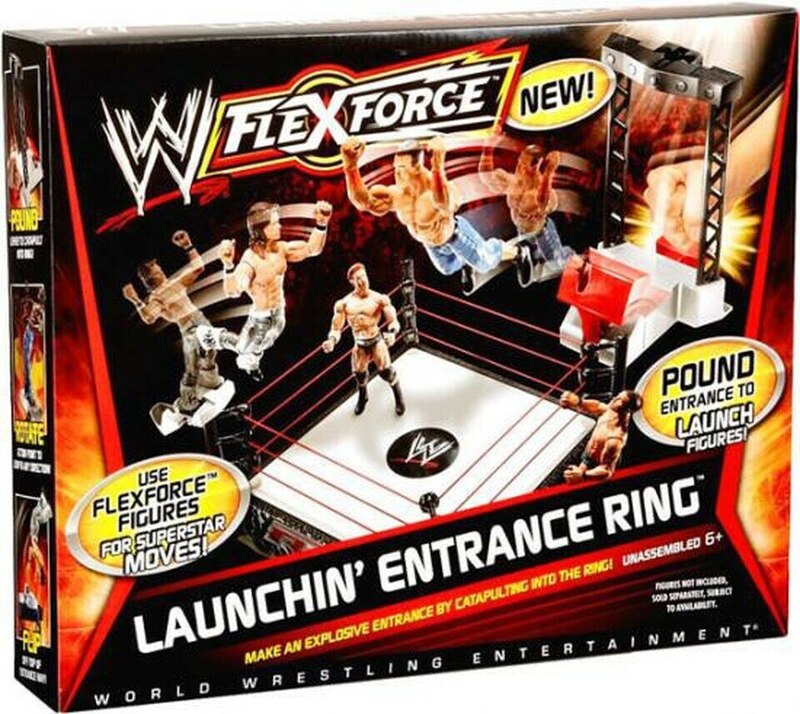 WWE Mattel Flex Force Wrestling Rings & Playsets: Launchin' Entrance Ring Action & Toy Figures PWcatalog
