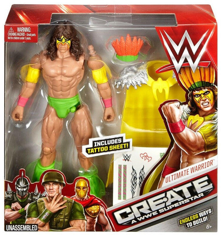 WWE Mattel Create a WWE Superstar 2 Ultimate Warrior Action & Toy Figures PWcatalog