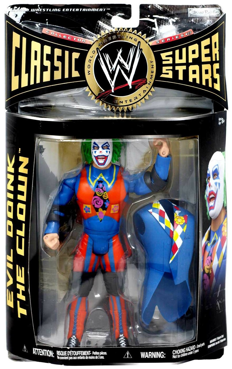 WWE Jakks Pacific Classic Superstars 27 Evil Doink the Clown Action & Toy Figures PWcatalog