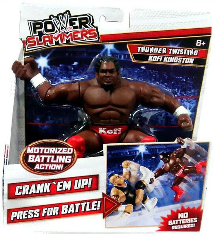 WWE Mattel Power Slammers 2 Thunder Twisting Kofi Kingston Action & Toy Figures PWcatalog