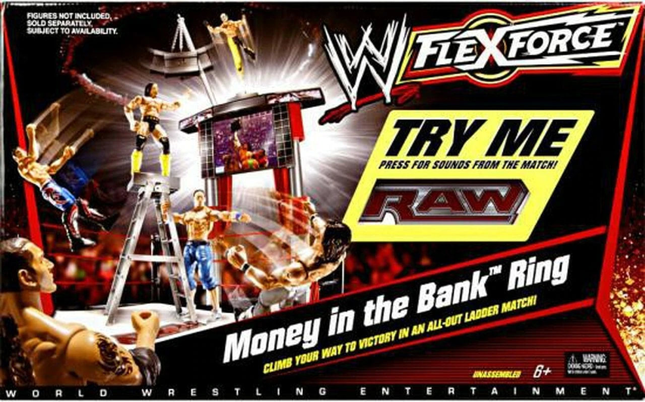 WWE Mattel Flex Force Wrestling Rings & Playsets: Money in the Bank Ring Action & Toy Figures PWcatalog