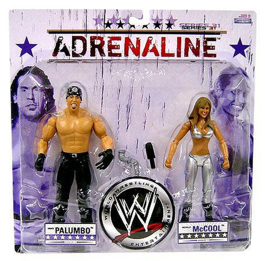 WWE Jakks Pacific Adrenaline 31 Chuck Palumbo & Michelle McCool Action & Toy Figures PWcatalog