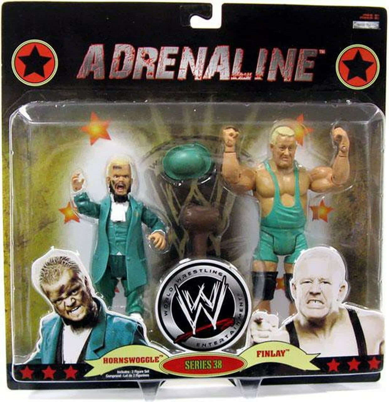 WWE Jakks Pacific Adrenaline 38 Hornswoggle & Finlay Action & Toy Figures PWcatalog