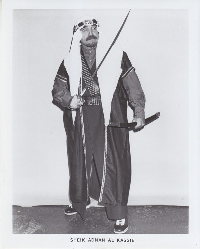 1980's AWA Sheik Adnan Al Kassie Promo Photo PWcatalog