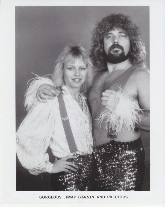 1980s AWA Gorgeous Jimmy Garvin Precious Promo Photo
