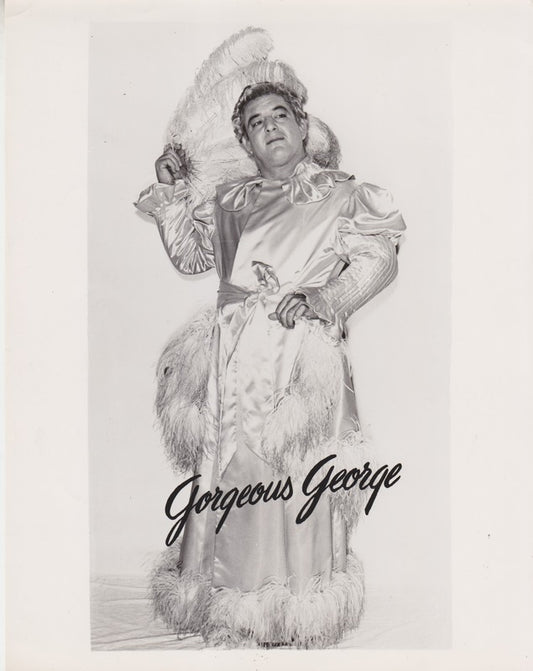 1950s AWA Gorgeous George (Pre-Printed Autograph) Promo Photo