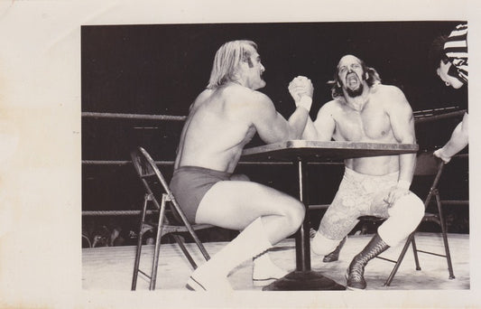 1980s AWA Hulk Hogan vs. Jesse Ventura Vintage 5x8 Promo Photo