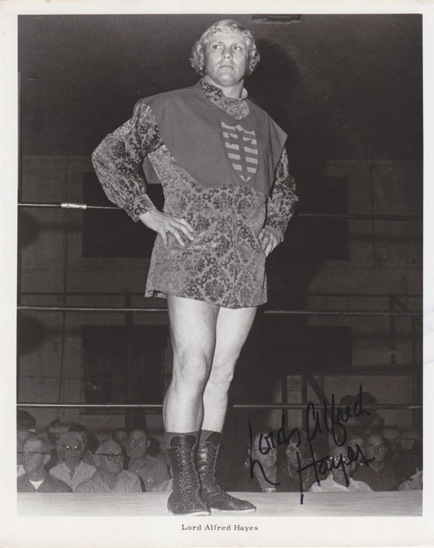 1970's AWA Lord Alfred Hayes (signed) Promo Photo PWcatalog