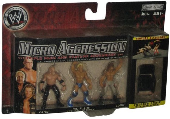 WWE Jakks Pacific Micro Aggression 11 Kane, Ric Flair & Edge Action & Toy Figures PWcatalog