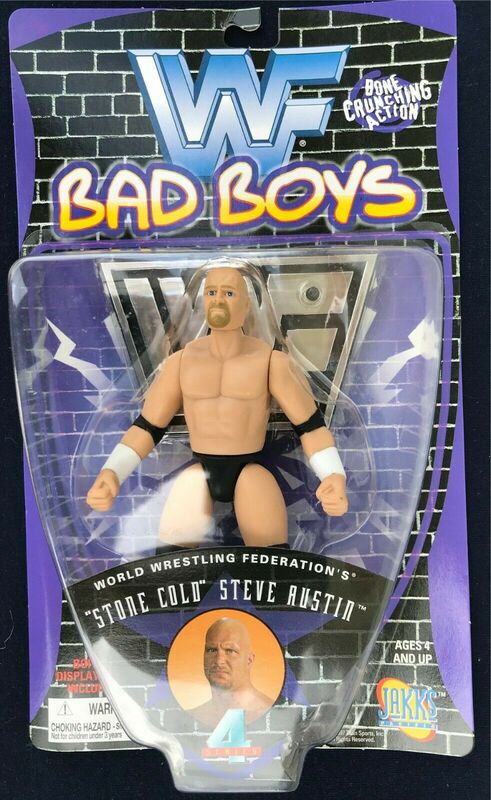 1997 WWF Jakks Pacific Superstars Series 4 "Bad Boys" "Stone Cold" Steve Austin Action & Toy Figures PWcatalog
