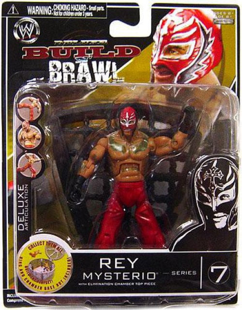 WWE Jakks Pacific Deluxe Build 'N' Brawl 7 Rey Mysterio Action & Toy Figures PWcatalog
