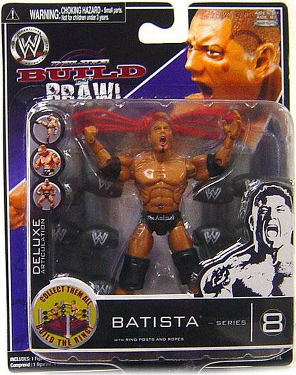WWE Jakks Pacific Deluxe Build 'N' Brawl 8 Batista Action & Toy Figures PWcatalog