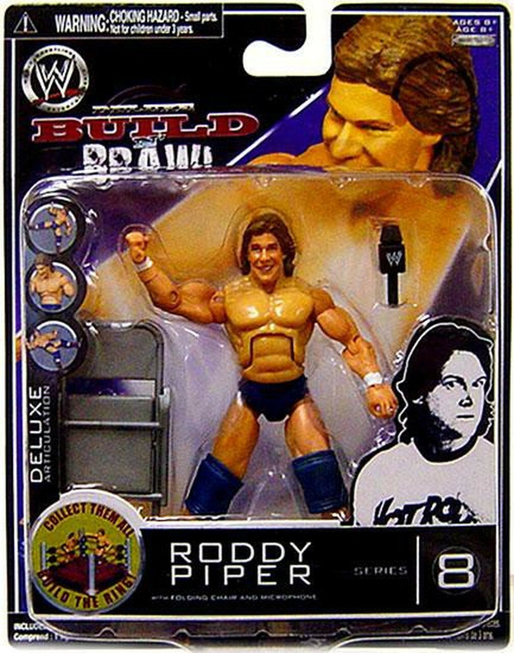 WWE Jakks Pacific Deluxe Build 'N' Brawl 8 Roddy Piper Action & Toy Figures PWcatalog