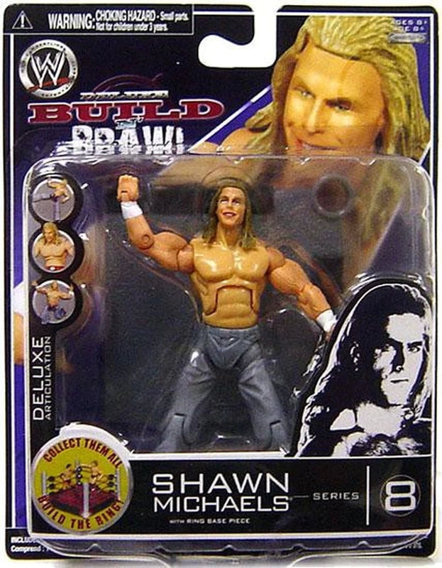 WWE Jakks Pacific Deluxe Build 'N' Brawl 8 Shawn Michaels Action & Toy Figures PWcatalog