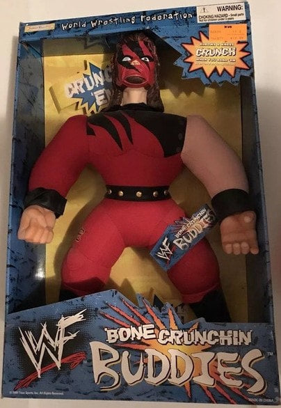 1999 WWF Jakks Pacific Bone Crunchin' Buddies Series 3 Kane Action & Toy Figures PWcatalog