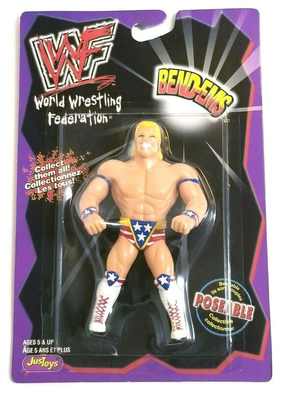 WWF Just Toys Bend-Ems Canadian Lex Luger Action & Toy Figures PWcatalog