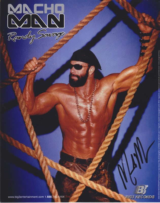 2003 Macho Man Randy Savage (signed) Big3 Records promo PW Catalog