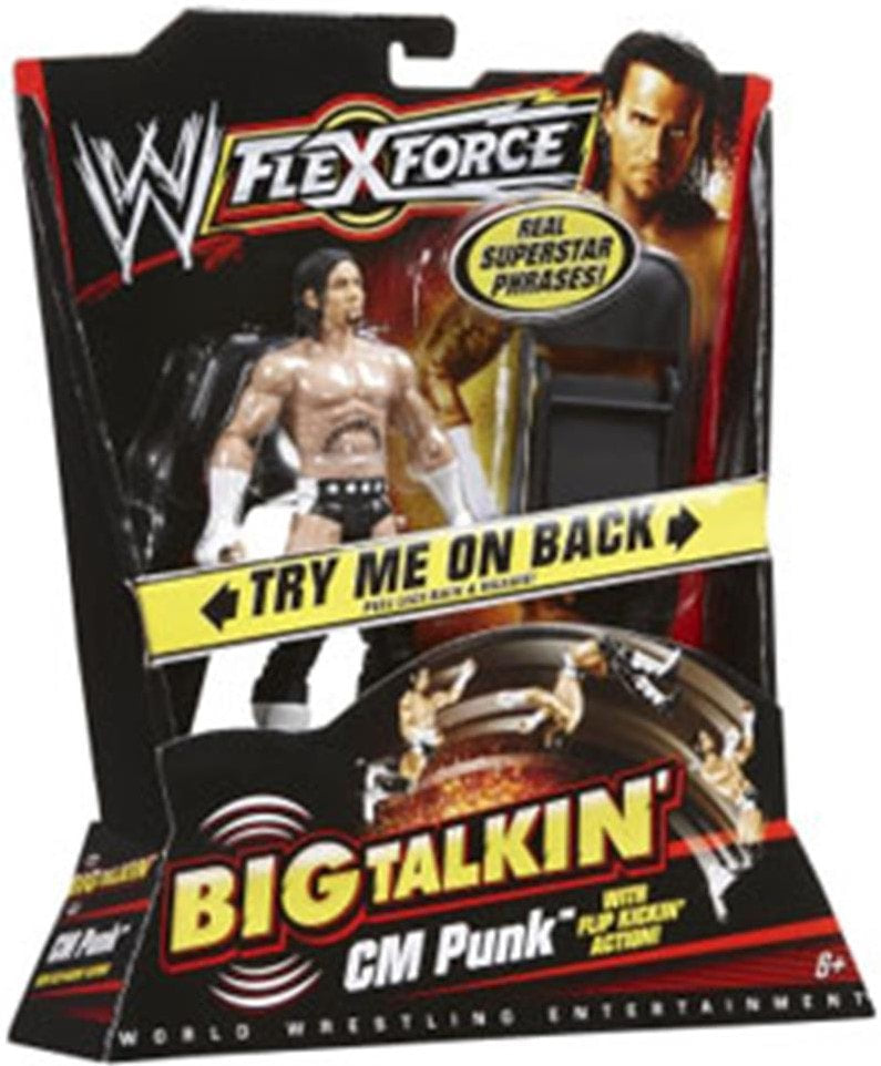 WWE Mattel Flex Force Big Talkin' Big Talkin' CM Punk Action & Toy Figures PWcatalog