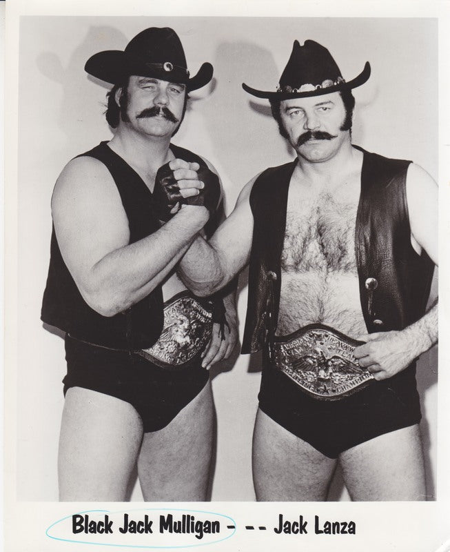 1974 NWA AMERICAN TAG TEAM CHAMPIONS The Black Jacks vintage Promo Photo PWcatalog