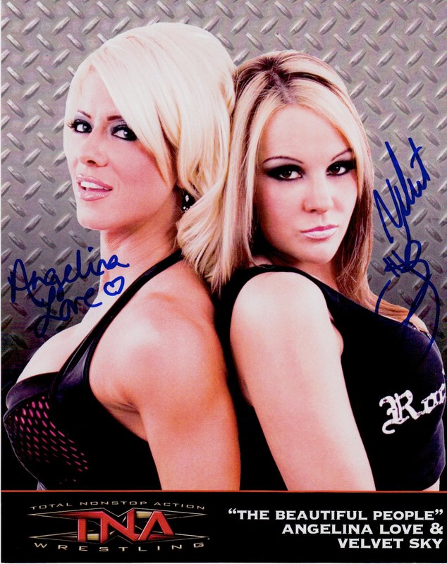 2007-2008 TNA Beautiful People #1 (signed)