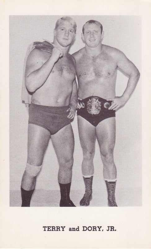 Terry Dory Funk Jr. Boyd Pierce 3.5x5" Promo Photo PWcatalog