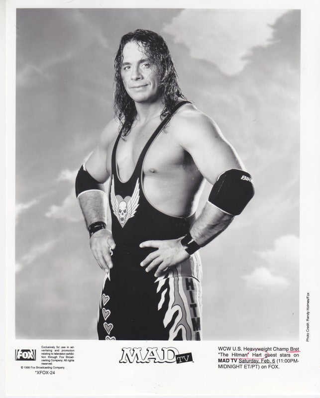 1999 Bret Hart Fox TV promo b/w PW Catalog