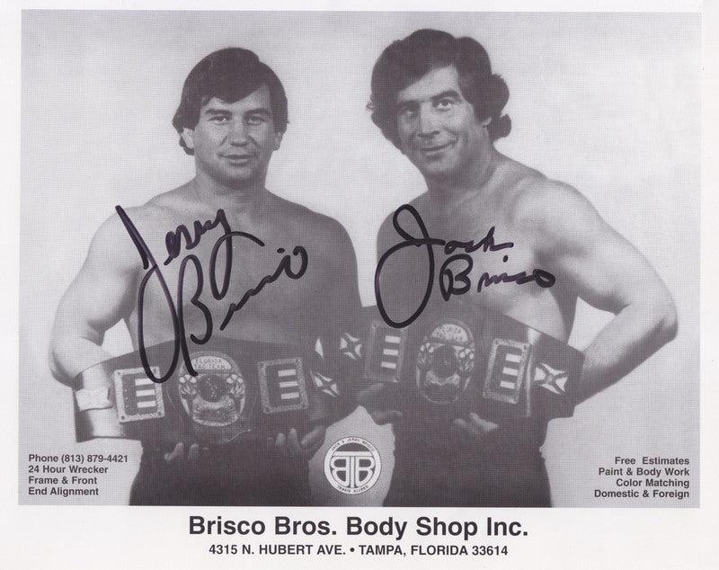 Brisco Brothers Body Shop promo (signed by both) b/w PW Catalog