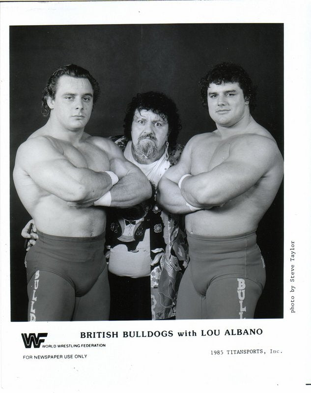 1985 British Bulldogs w/Lou Albano (RARE) PW Catalog